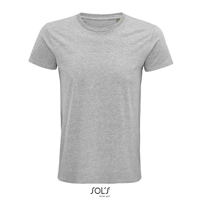 Tee shirt coton bio publicitaire homme 175g - PIONEER Gris chiné